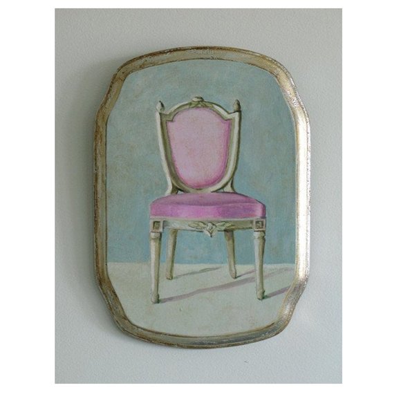 Original Art Painting by Donna Prizzi - pink chair